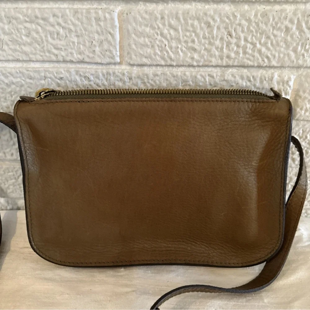 NWOT Madewell MINIMILAST Belt Bag Crossbody Small Leather CAMEL COLOR